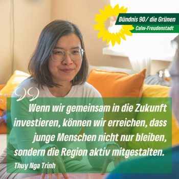 Thuy Nga Trinh: „Wenn wir gemeinsam in die Zukunft investieren, können wir erreichen, dass junge Menschen nicht nur bleiben, sondern die Region aktiv mitgestalten.“ - Fotograf: Wolfgang Much